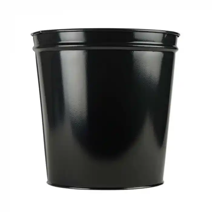 MİMAKS D-1 METAL DELİKSİZ SİYAH ÇÖP KOVASI