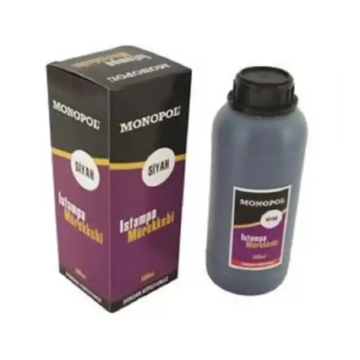 MONOPOL ISTAMPA MÜREKKEBİ SİYAH 500 CC 1124