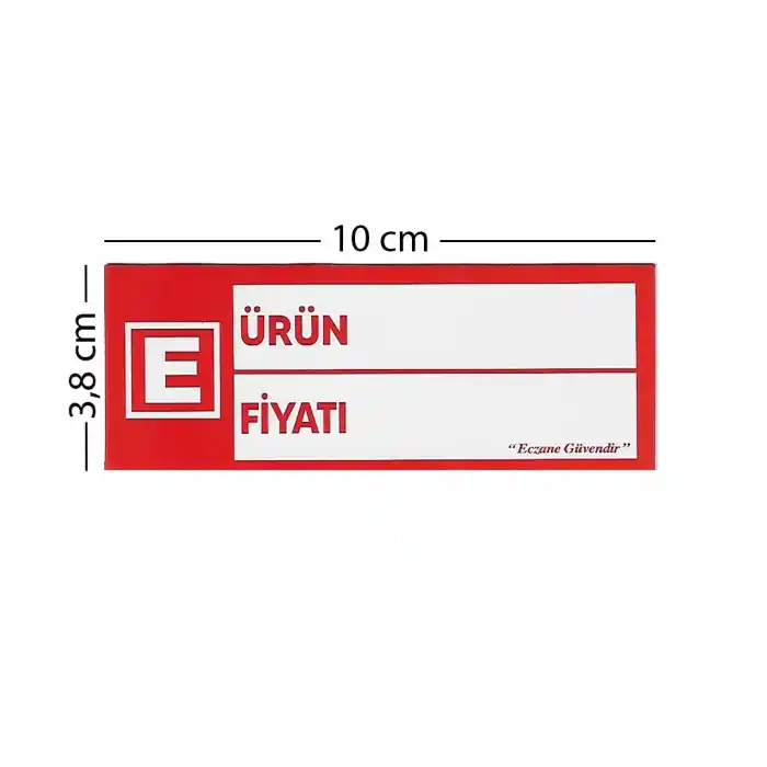 Kırtasiyeavm Yaz Sil Eczane Fiyat Raf Etiketi 50 li Paket (Kalem Hediyeli)