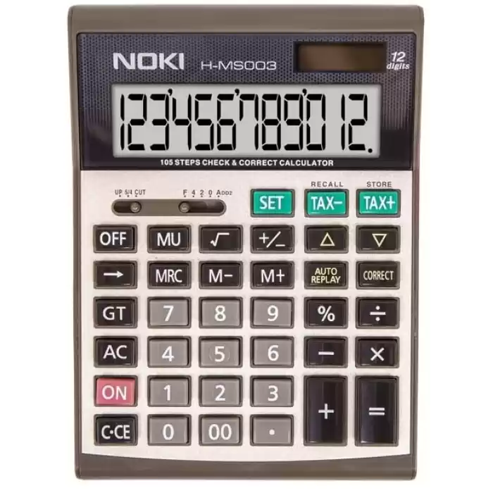 NOKİ HESAP MAKİNASI 12 HANE MASA ÜSTÜ H-MS003