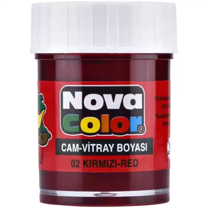 Nova Color Cam Boyası Kırmızı Su Bazlı Nc-150