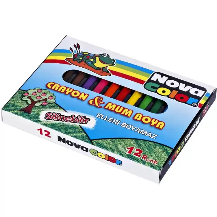 NOVA COLOR 12 RENK KISA BOYA KALEMİ NC-1112