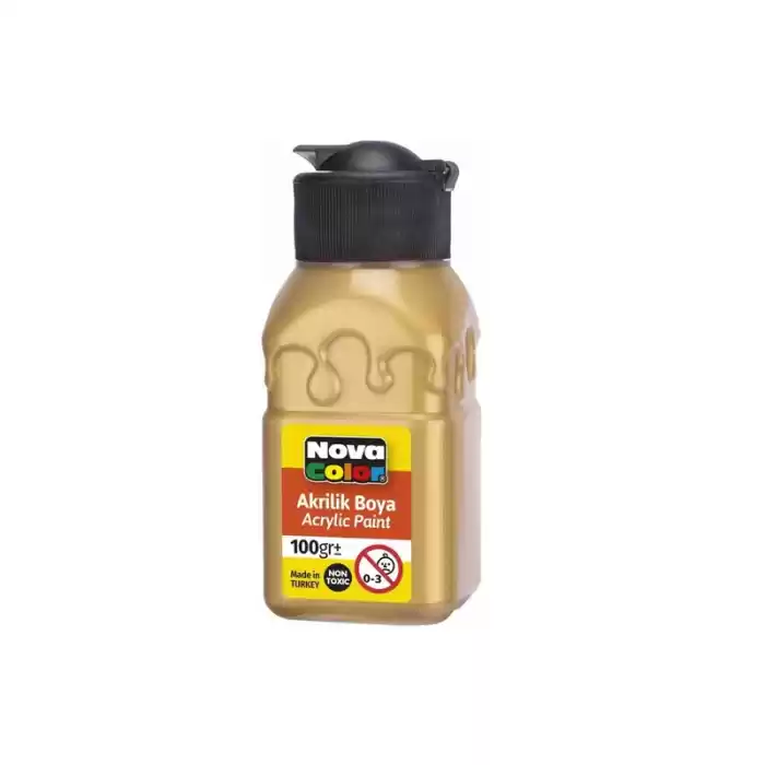 NOVA COLOR AKRİLİK BOYA 100 ML ALTIN NC-2035