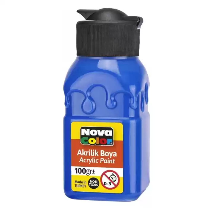 NOVA COLOR AKRİLİK BOYA 100 ML MAVİ NC-2012