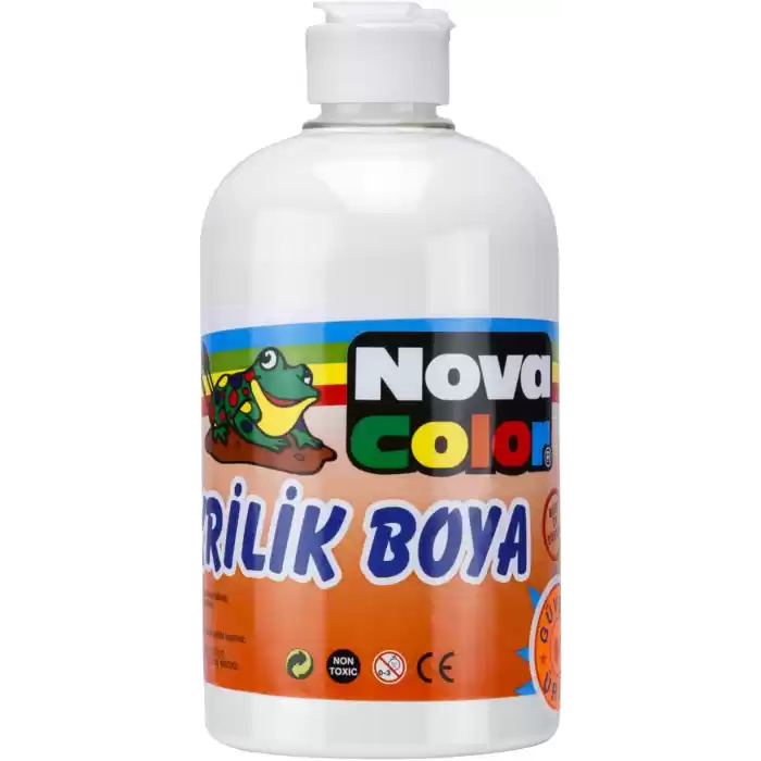 NOVA COLOR AKRİLİK BOYA 500 ML BEYAZ NC-385