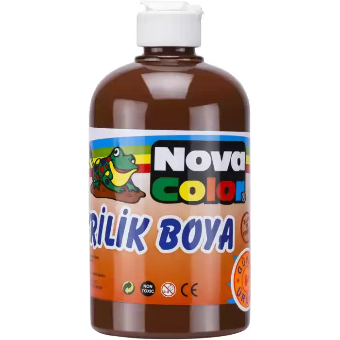 NOVA COLOR AKRİLİK BOYA 500 ML KAHVE NC-387