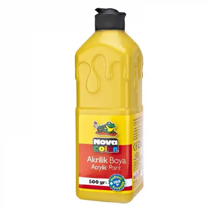 NOVA COLOR AKRİLİK BOYA 500 ML SARI NC-381