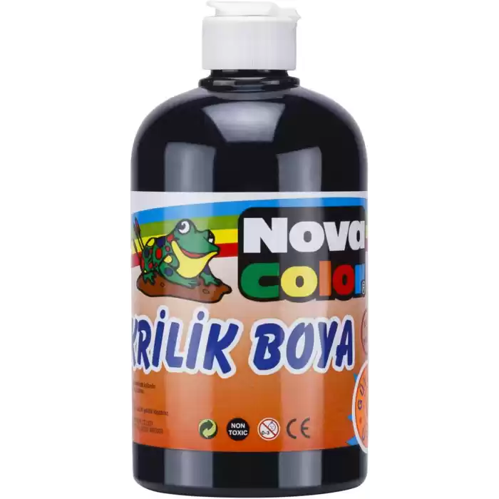 NOVA COLOR AKRİLİK BOYA 500 ML SİYAH NC-386