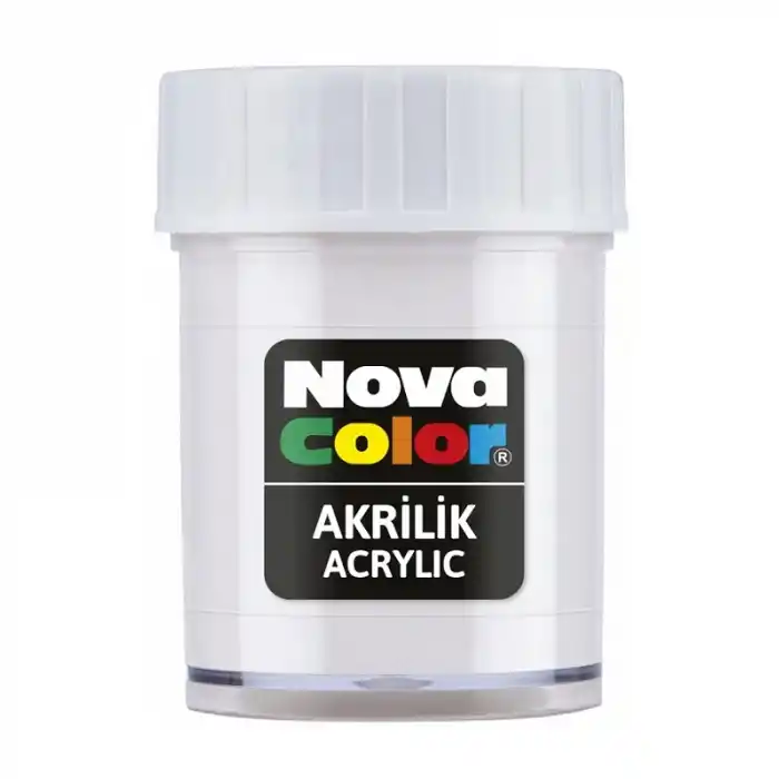Nova Color Akrilik Boya Beyaz Şişe Nc-173