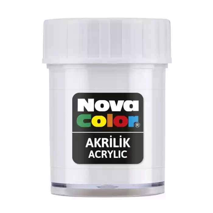 Nova Color Akrilik Boya Beyaz Şişe Nc-173