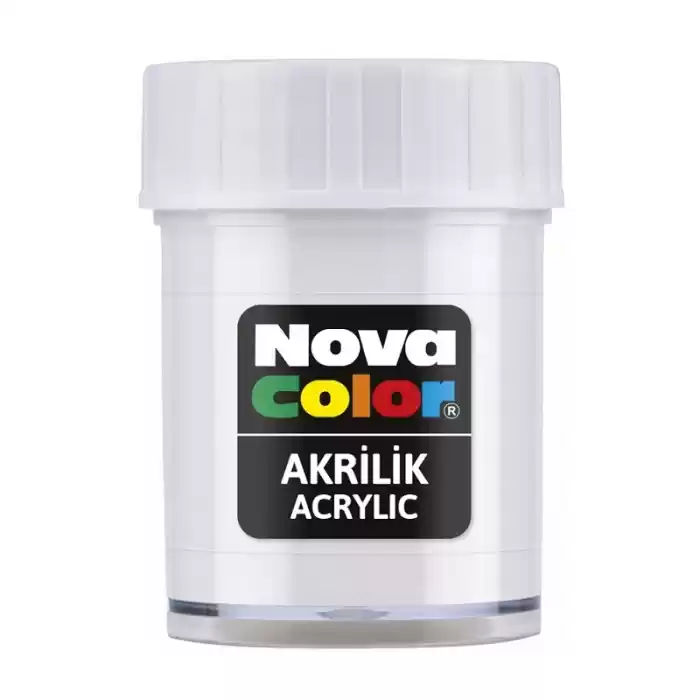 NOVA COLOR AKRİLİK BOYA BEYAZ ŞİŞE NC-173