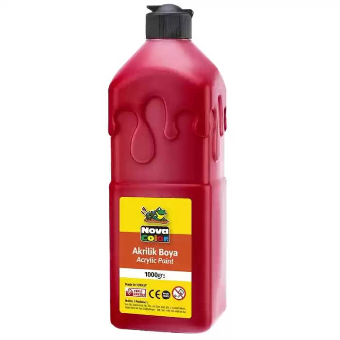 NOVA COLOR AKRİLİK BOYA KIRMIZI 1 KG. NC-222