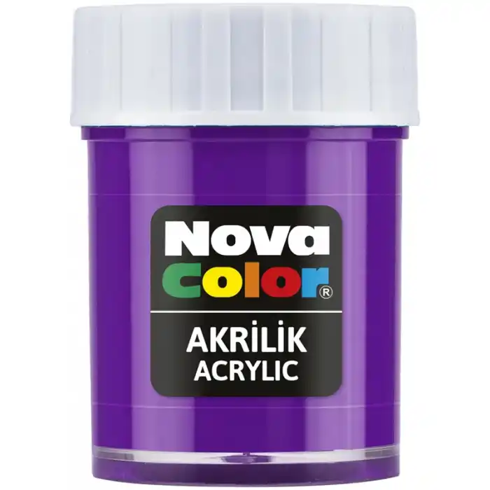NOVA COLOR AKRİLİK BOYA MOR ŞİŞE NC-177 (ADET)