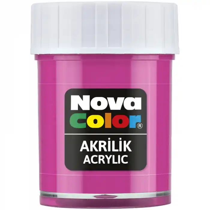 NOVA COLOR AKRİLİK BOYA PEMBE ŞİŞE NC-178 (ADET)