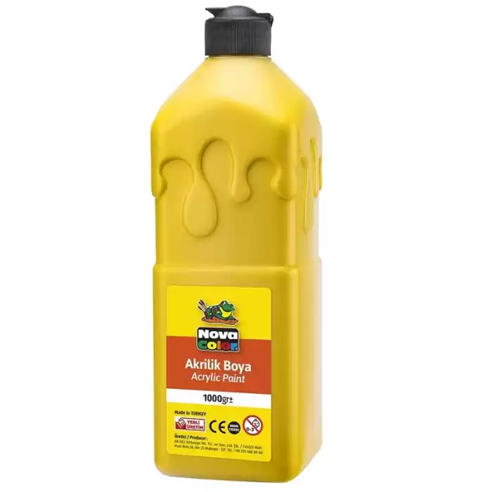 NOVA COLOR AKRİLİK BOYA SARI 1 KG. NC-221