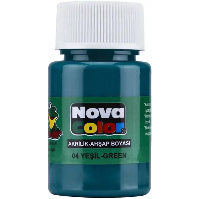 NOVA COLOR AKRİLİK BOYA YEŞİL ŞİŞE NC-172