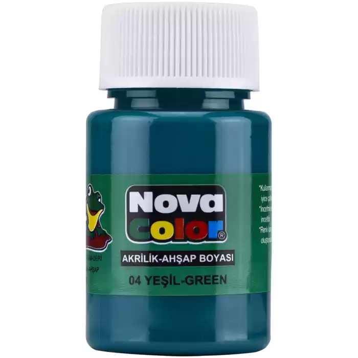 NOVA COLOR AKRİLİK BOYA YEŞİL ŞİŞE NC-172