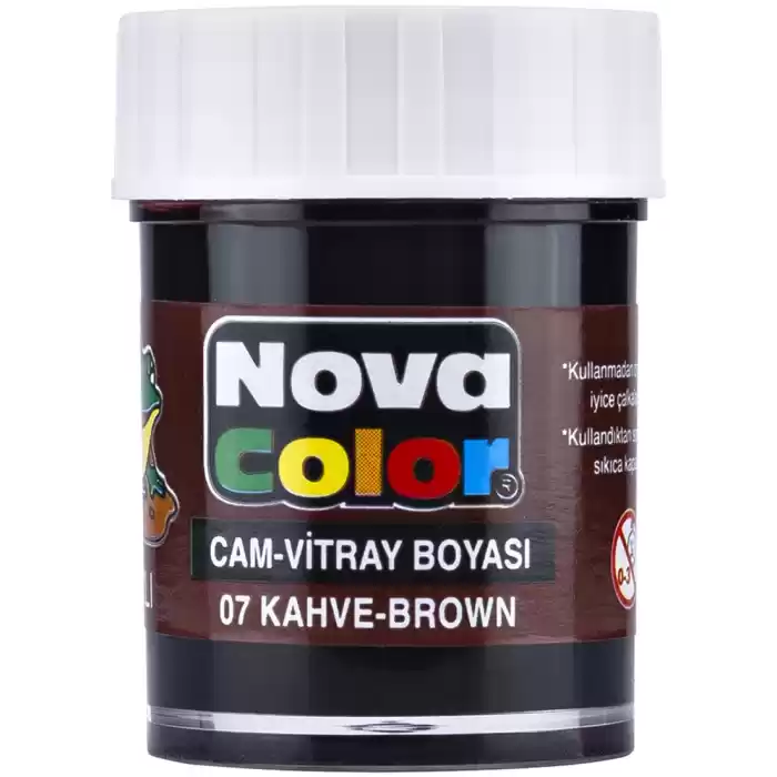 NOVA COLOR CAM BOYASI KAHVERENGİ SU BAZLI NC-155