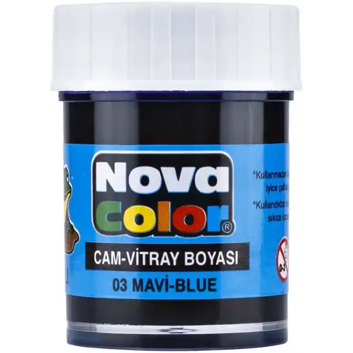 NOVA COLOR CAM BOYASI MAVİ SU BAZLI NC-151