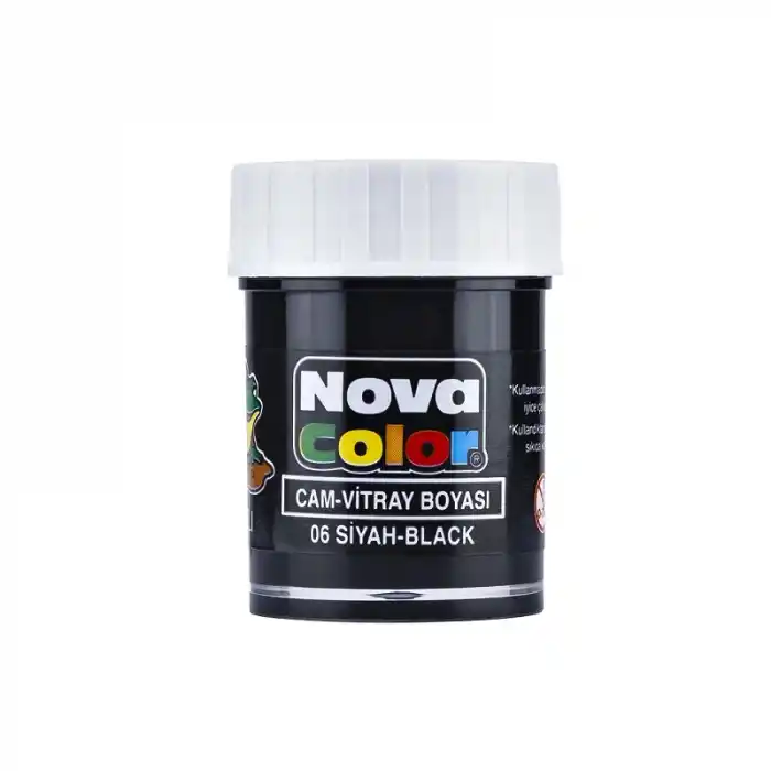 NOVA COLOR CAM BOYASI SİYAH SU BAZLI NC-154
