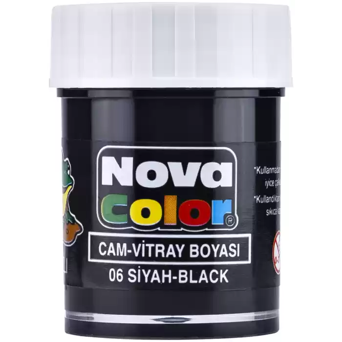 NOVA COLOR CAM BOYASI SİYAH SU BAZLI NC-154