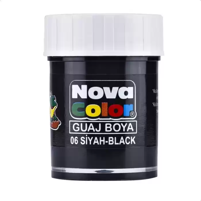 NOVA COLOR GUAJ BOYA SİYAH ŞİŞE NC-108