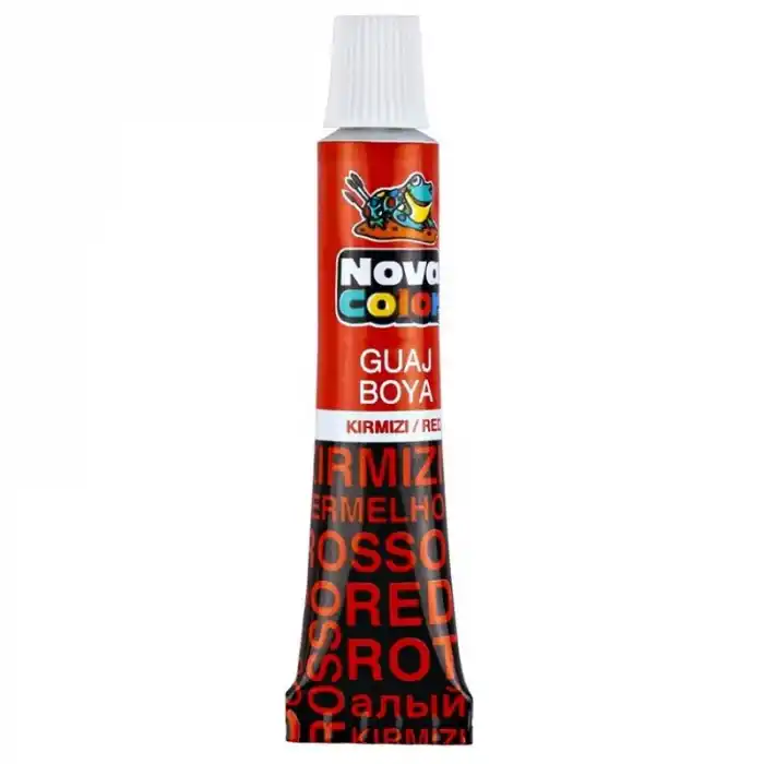 NOVA COLOR GUAJ BOYA TÜP KIRMIZI NC-116