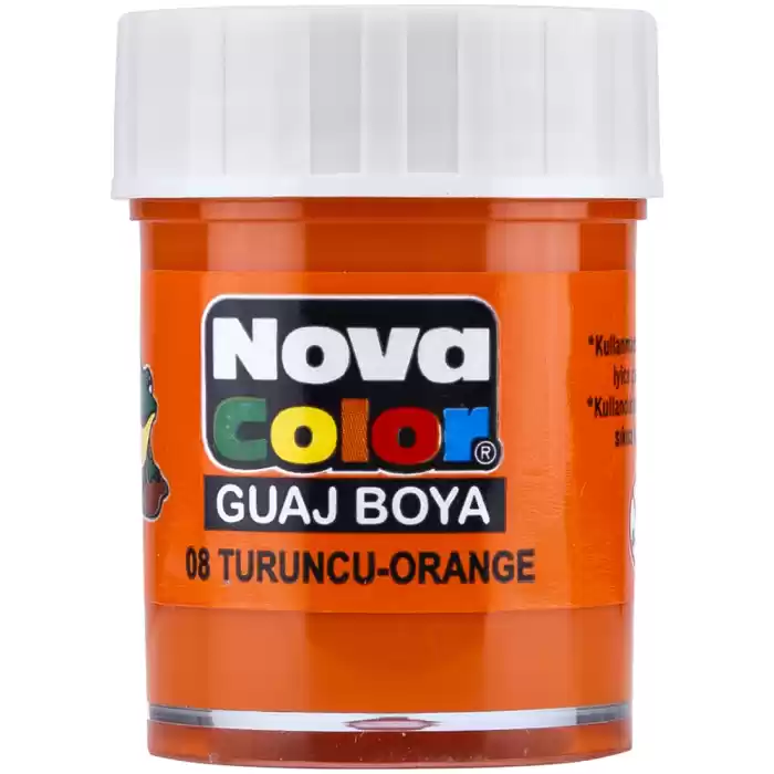 NOVA COLOR GUAJ BOYA TURUNCU ŞİŞE NC-110