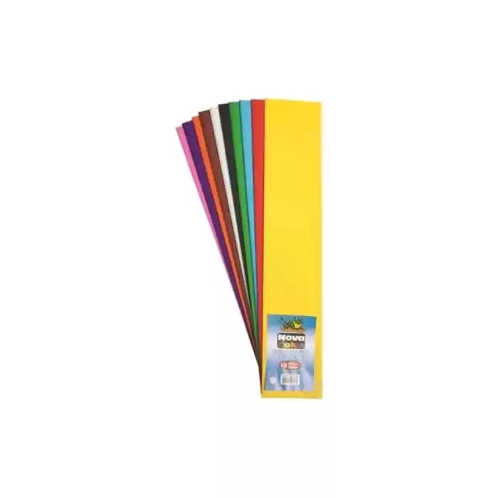 NOVA COLOR KRAPON KAĞIDI 10 LU SET KARIŞIK NC-338