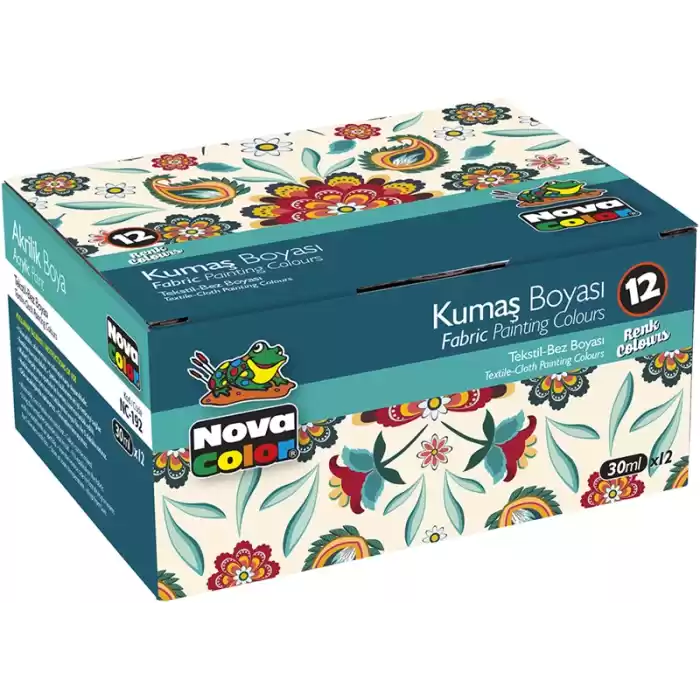 NOVA COLOR KUMAŞ BOYASI 12 Lİ TAKIM NC-192