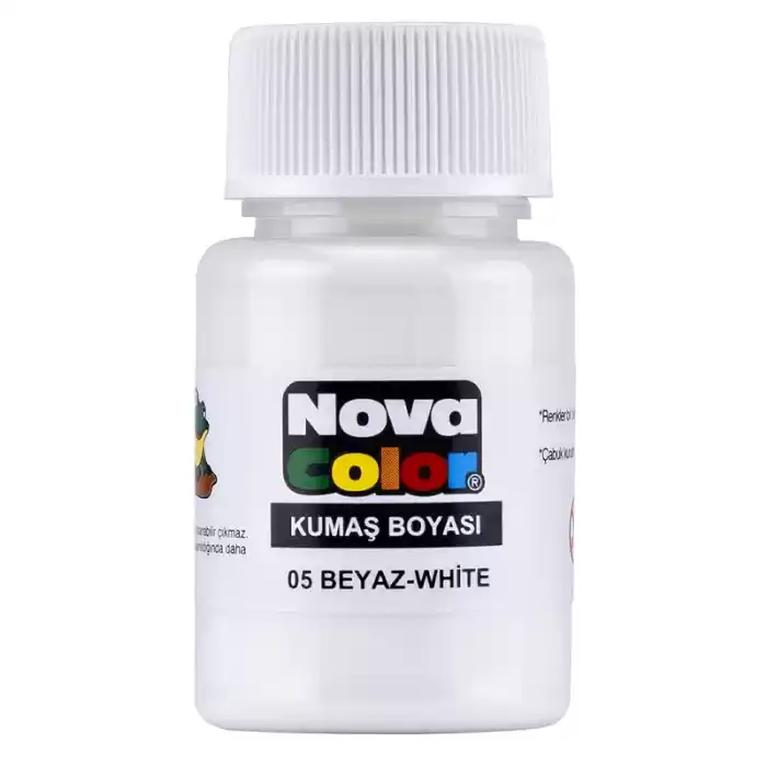 NOVA COLOR KUMAŞ BOYASI BEYAZ NC-163