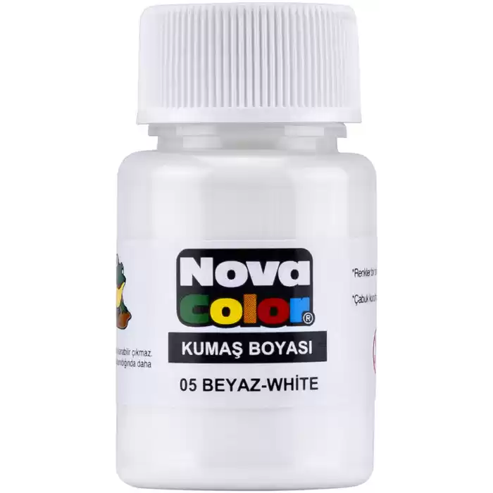 NOVA COLOR KUMAŞ BOYASI BEYAZ NC-163