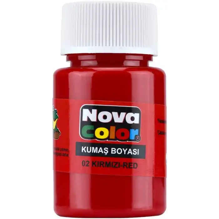 NOVA COLOR KUMAŞ BOYASI KIRMIZI NC-160