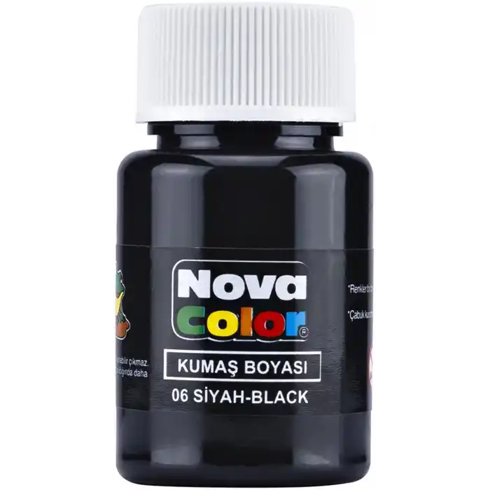 NOVA COLOR KUMAŞ BOYASI SİYAH NC-164