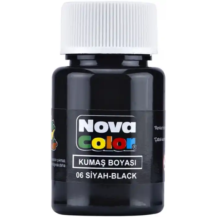 NOVA COLOR KUMAŞ BOYASI SİYAH NC-164