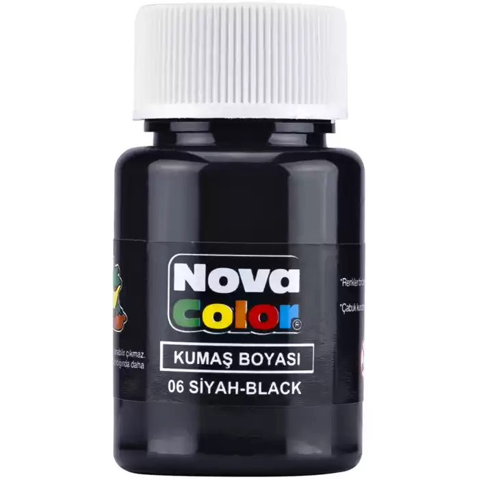 NOVA COLOR KUMAŞ BOYASI SİYAH NC-164