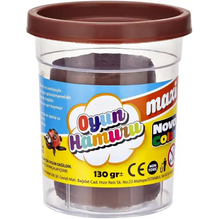 NOVA COLOR MAXİ OYUN HAMURU KAHVERENGİ NC-4144