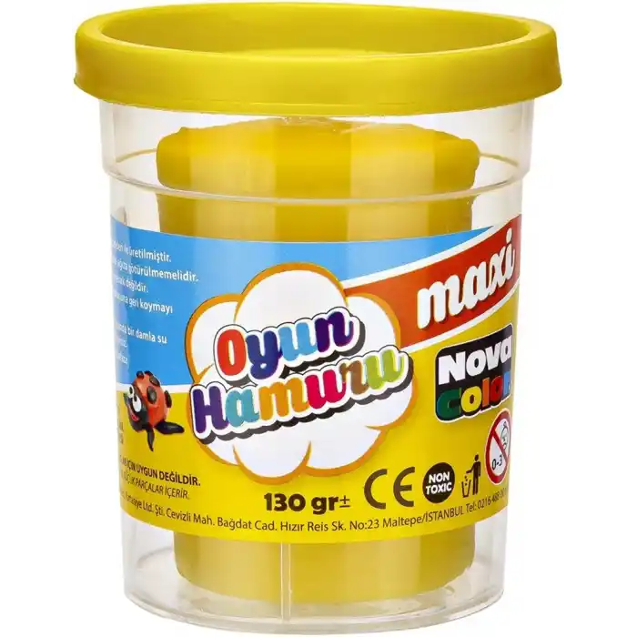 NOVA COLOR MAXİ OYUN HAMURU SARI NC-4140