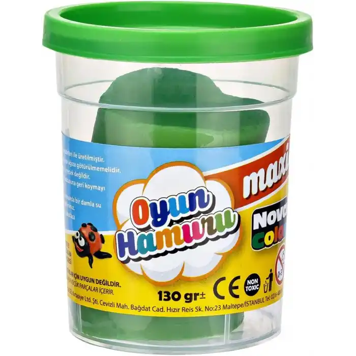 NOVA COLOR MAXİ OYUN HAMURU YEŞİL NC-4143
