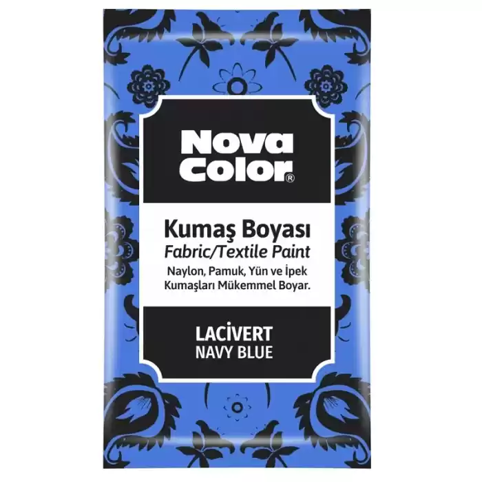 NOVA COLOR TOZ KUMAŞ BOYASI LACİVERT 12 GR NC-909