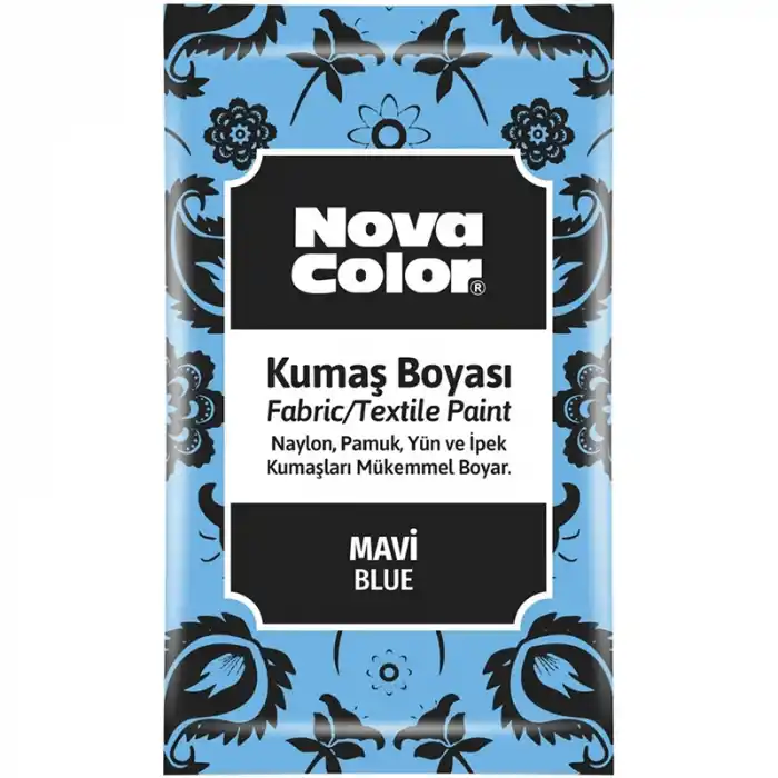 NOVA COLOR TOZ KUMAŞ BOYASI MAVİ 12 GR NC-902