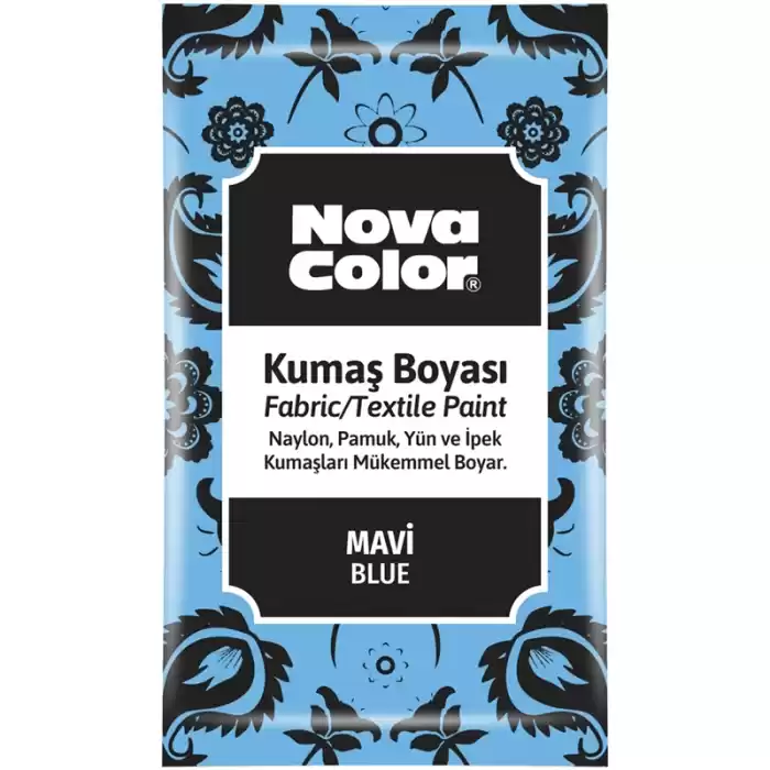 NOVA COLOR TOZ KUMAŞ BOYASI MAVİ 12 GR NC-902