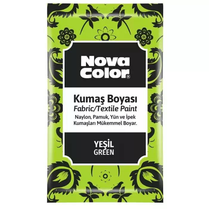 NOVA COLOR TOZ KUMAŞ BOYASI YEŞİL 12 GR NC-903