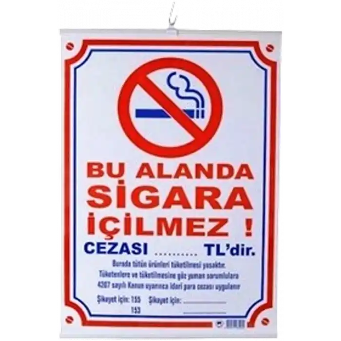 ODAK 35X50 SİGARA İÇİLMEZ LEVHASI ÇITALI