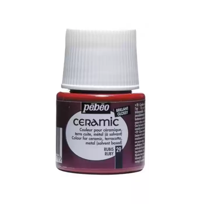 Pebeo 025/29 Seramik Boyası 45ml Ruby