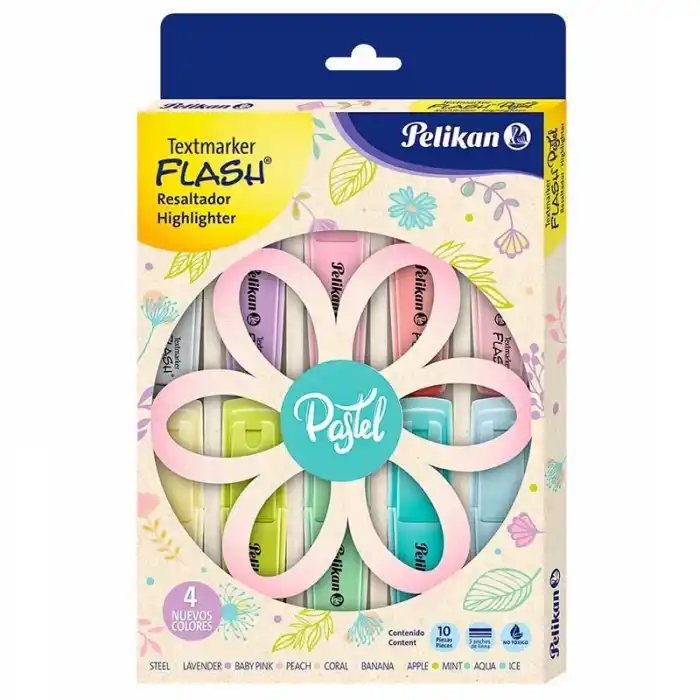 Pelikan 10 Lu Pastel Fosforlu Kalem Pl6007