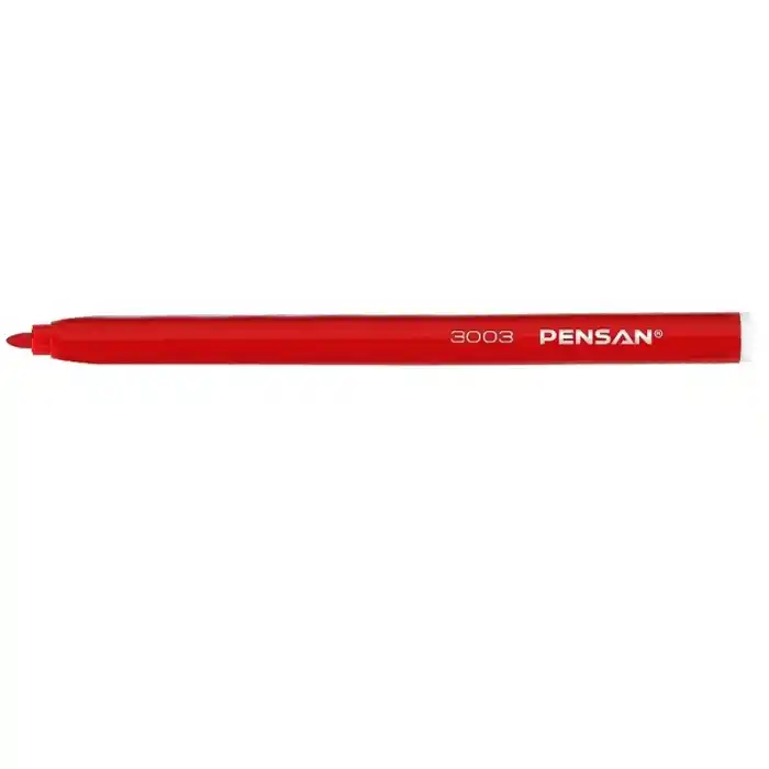 PENSAN 3003 KIRMIZI KEÇELİ KALEM
