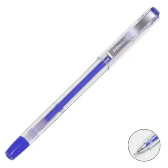 Pensan 6405 My-kıng Gel Mavi Kalem Metal Klips
