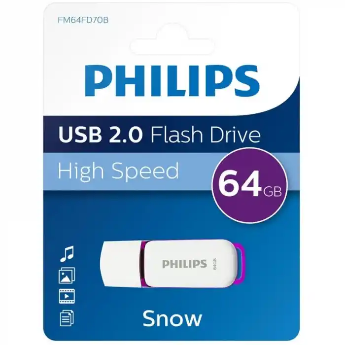Phılıps 64 Gb Usb2.0 Bellek Fm64fd70b