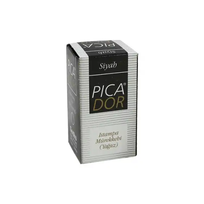 PİCADOR ISTAMPA MÜREKKEBİ SİYAH 30CC KE 001
